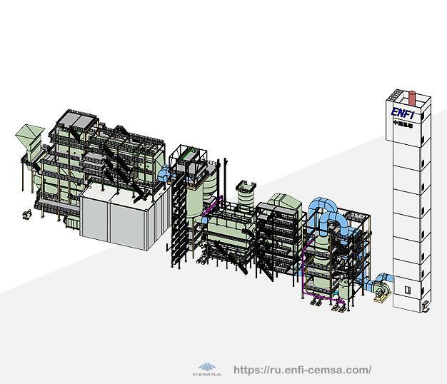 Комплект оборудования системы сверхнизкого выброса дымовых газов