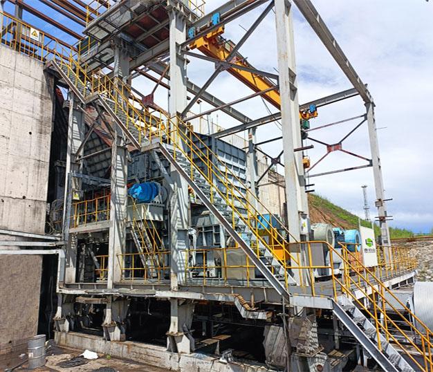 Полупередвижная дробильная станция