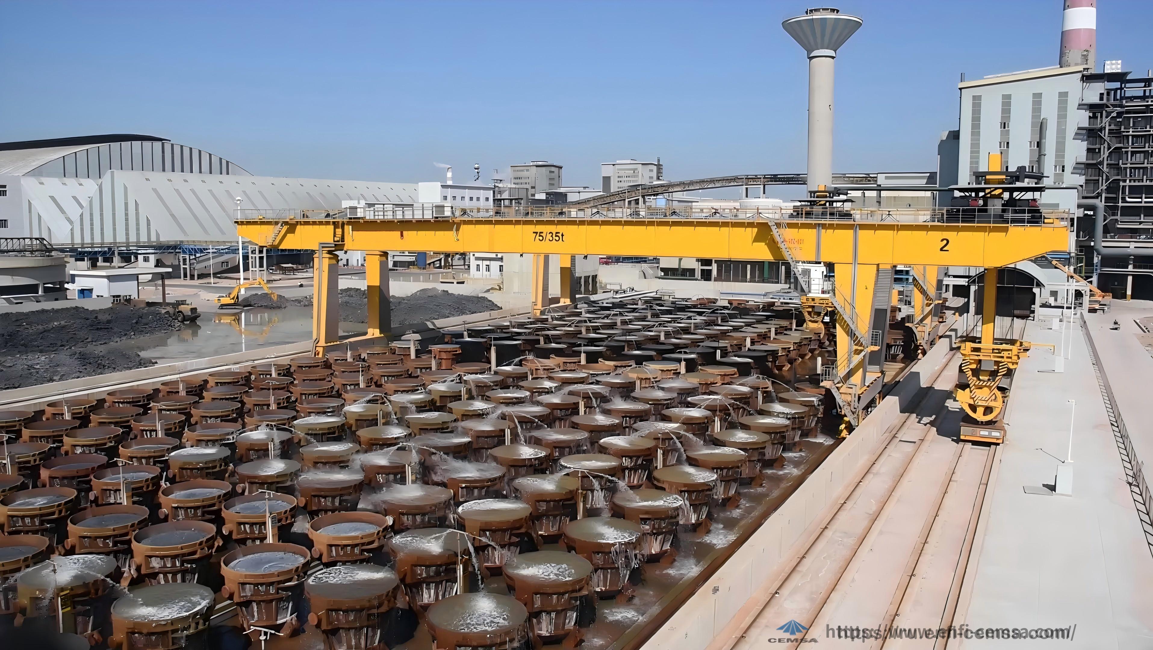 Проект по интеллектуальной площадке медленного охлаждения шлака ООО Гуансиской компании по производству цветных металлов «Цзиньчуань» при Jinchuan Group Co., Ltd 